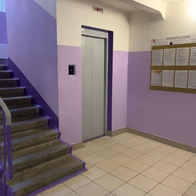  Машинно безвъздушно боядисване в лилаво на входове и блокове Плевен